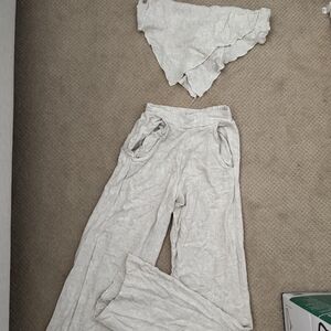 Boohoo Natural Linen Ensemble